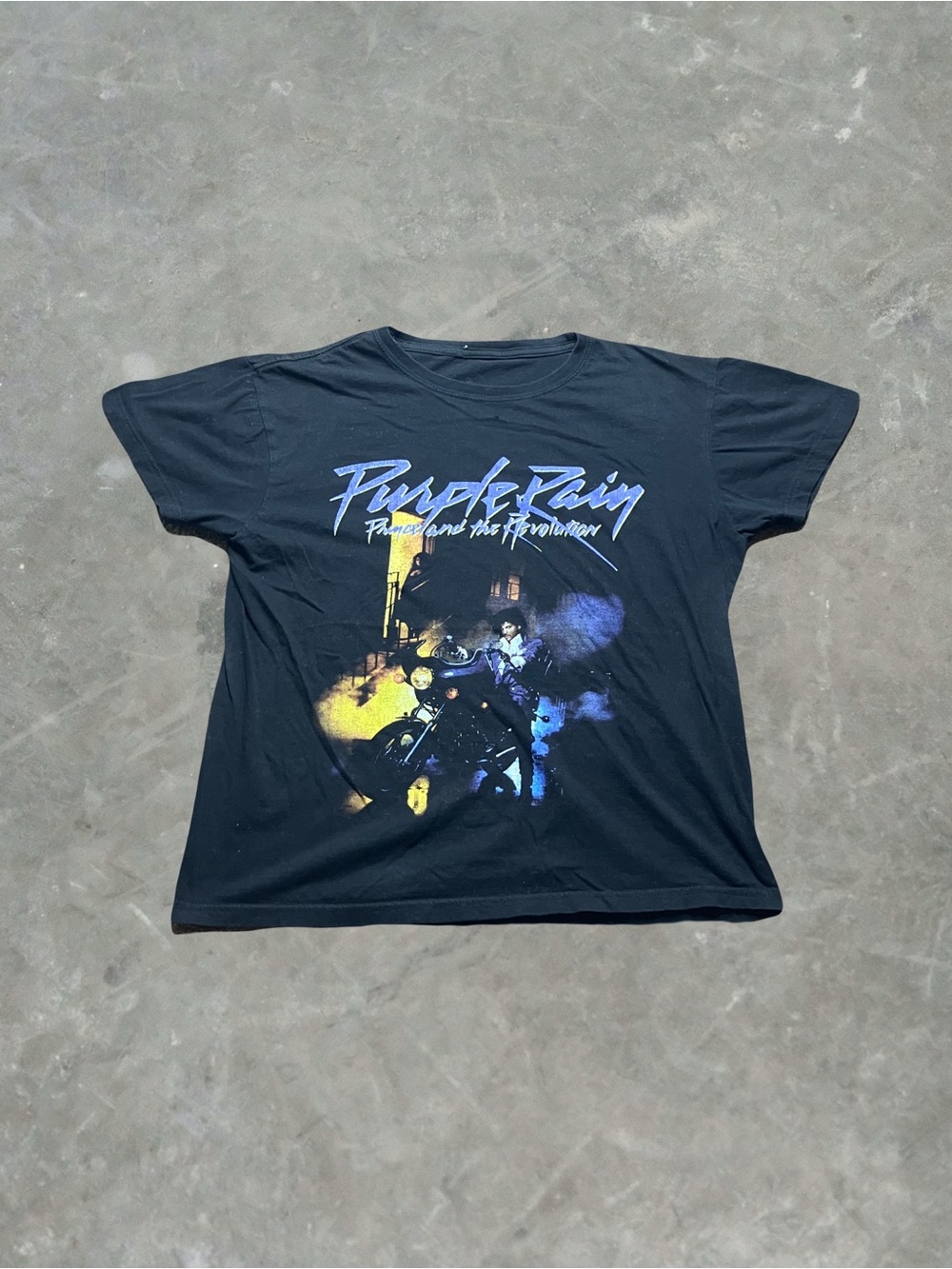 ☀️ Prince and The Revolution Purple Rain  Graphic Tee Mens Size M Black
